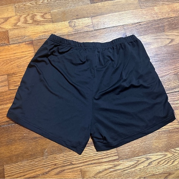 Lot of 2 Shein Bike Shorts Women’s Plus Size 1X Black‎ Checker & Orange Sporty - Picture 4 of 7